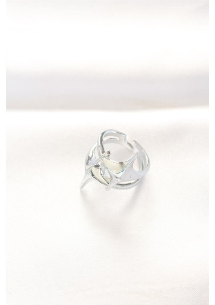 Yıldız Model Silver Renk Ayarlanabilir Yüzük modelleri