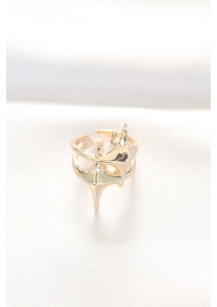 Yıldız Model Gold Renk Ayarlanabilir Yüzük fiyatları