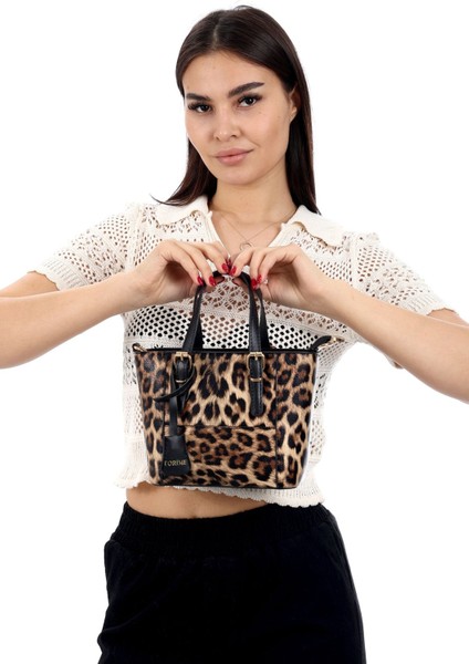 Leopar Desenli Kadın Çantası,kadın Omuz Çantası,kadın Çapraz Çantası