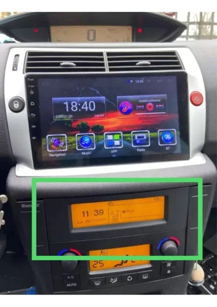 Citroen C4 Ekran Yol Bilgisayarı Çerçevesi Ekran Taşıma 2004-2010 Teyp Çerçevesi modelleri