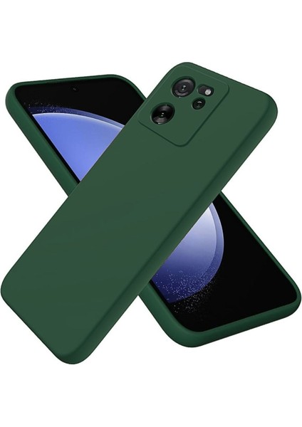Xiaomi 13T Pro Uyumlu Silikon Kılıf - Kamera Korumalı Esnek Pastel Renk Kapak - Yeşil