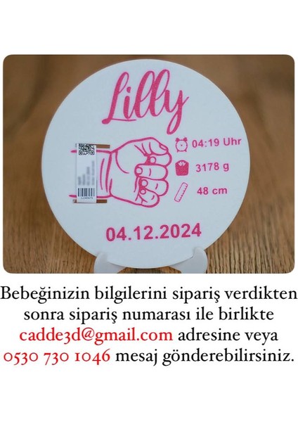 Cinsiyete Özel Bebek Doğum Bilekliği - Konsept Hediyelik - Anı Çerçevesi modelleri