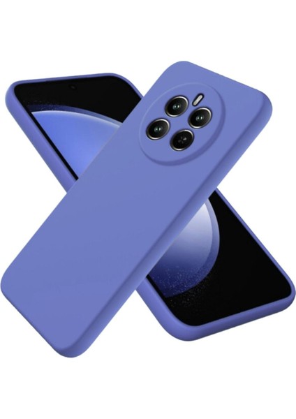 Realme 12 Pro Uyumlu Silikon Kılıf - Kamera Korumalı Esnek Pastel Renk Kapak - Lacivert