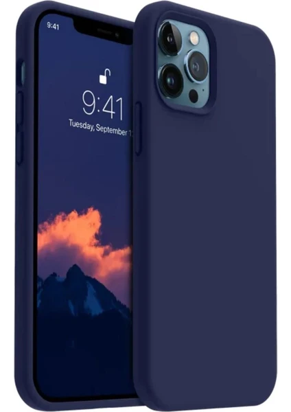 Apple iPhone 11 Pro Max Uyumlu Silikon Kılıf - Pastel Renk Esnek Tam Koruma Kapak - Lacivert