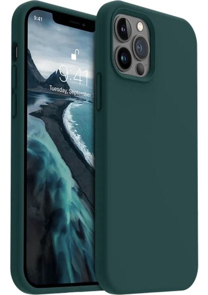Apple iPhone 11 Pro Uyumlu Silikon Kılıf - Pastel Renk Tonu Esnek Tam Koruma Kapak - Yeşil