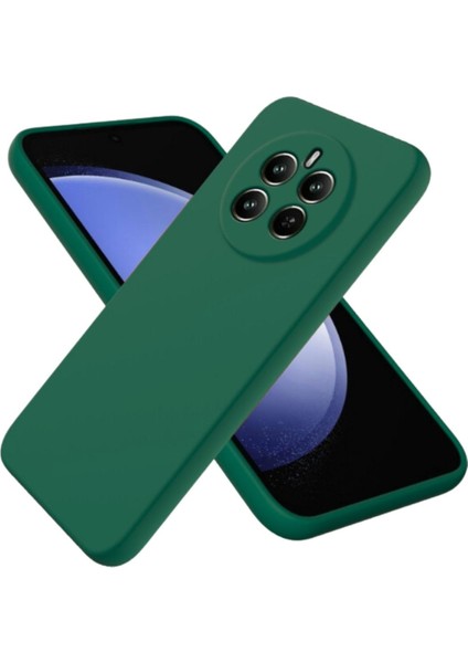 Realme 12 Pro Uyumlu Silikon Kılıf - Kamera Korumalı Esnek Pastel Renk Kapak - Yeşil
