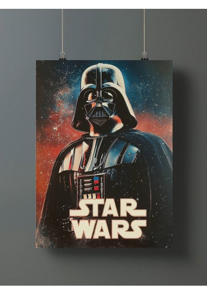 Star Wars Darth Vader ( Illüstrasyon Posteri - Çerçevesiz Parlak Fotoğraf Kağıdı