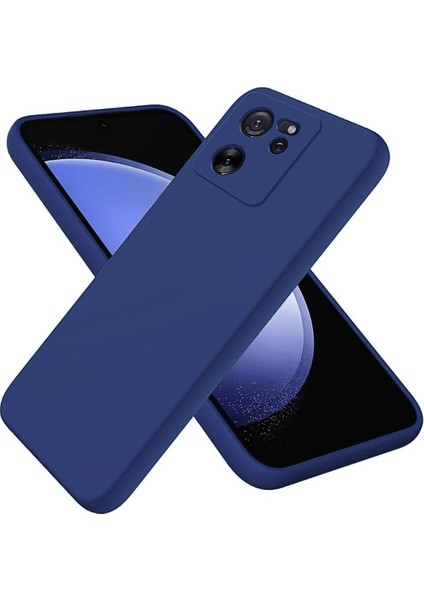 Xiaomi 13T Pro Uyumlu Silikon Kılıf - Kamera Korumalı Esnek Pastel Renk Kapak - Lacivert