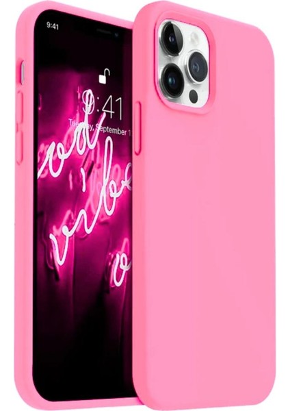 Apple iPhone 11 Pro Uyumlu Silikon Kılıf - Pastel Renk Tonu Esnek Tam Koruma Kapak - Pembe