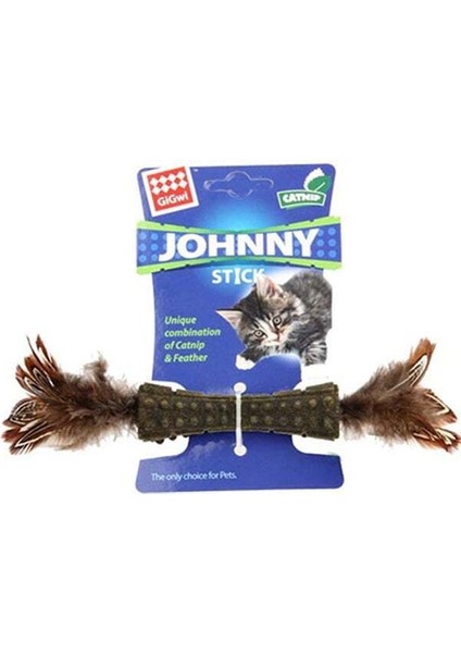 Johnny Stick Doğal Çift Taraflı Tüylü Kedi Oyuncağı