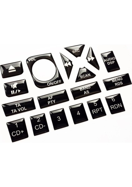 Teyp Tuş Takımı Fiat Palio Piano Black 2006 Sonrası Parlak Siyah