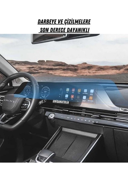 Chery Omoda 5 Dijital Gösterge ve Bilgi Ekranı Uyumlu Nano Ekran Koruyucu modelleri