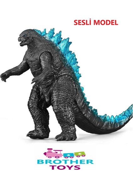 Godzilla 25 cm Sesli Soft Dinozor Aksiyon Figürü Dinazor