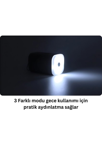 Taşınabilir Kablosuz Elektrikli Hava Pompası, Type-C Şarjlı, Şişirme ve Söndürme Için 5 Başlıklı
