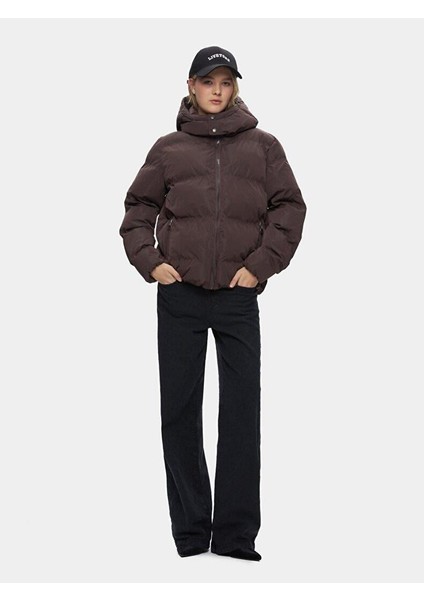 Ltb Cenoro Kapüşonlu Fermuarlı Şişme Mont