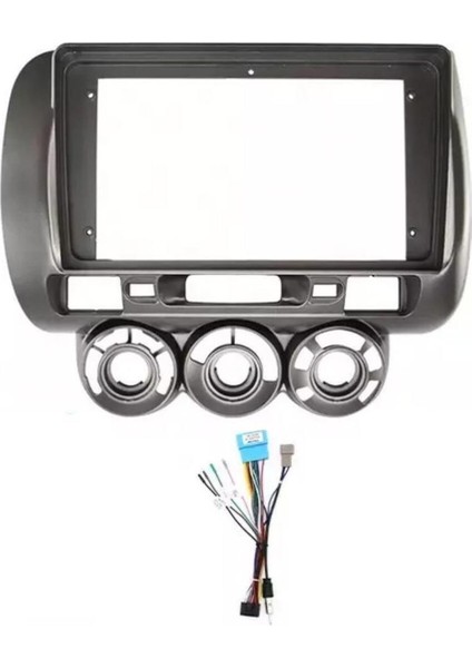 Honda Jazz / City 2002 - 2008 Android Teyp Çerçeve (9 Inch) - Soket modelleri