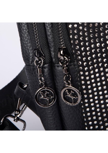 Kadın Bel ve Body Bag Siyah Gümüş modelleri