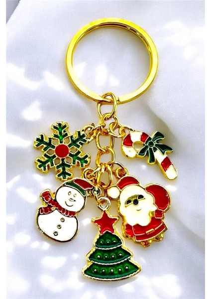 Yılbaşı Yeni Yıl Noel Temalı Anahtarlık