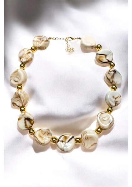 Basic Akrilik Çakıl Taşı Kolye