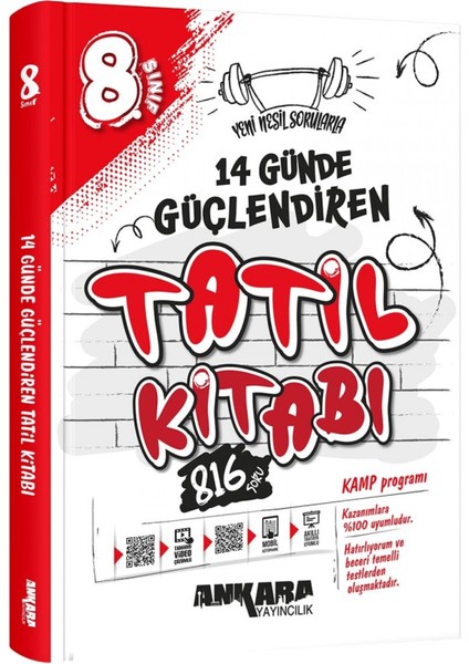 8. Sınıf 14 Günde Güçlendiren Tatil Kitabı