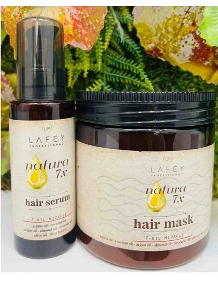 Natura 7x Mask 500 ml / Hair Serum 100 ml NESLI**BEAUTY^^8999