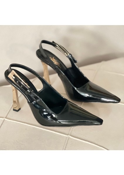Stiletto Gold Topuk Detaylı Zarany modelleri