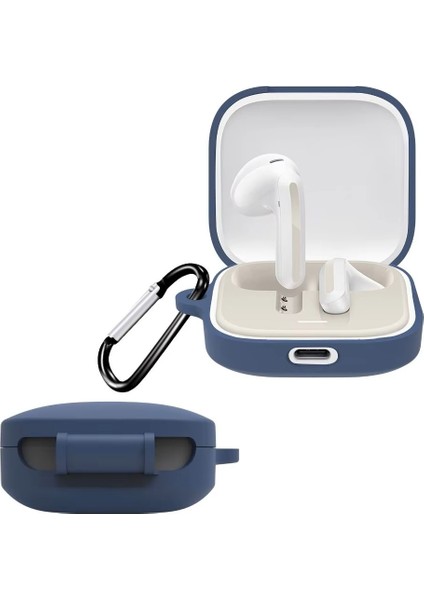 Xiaomi Redmi Buds 6 Active Uyumlu Silikon Kılıf+Kanca