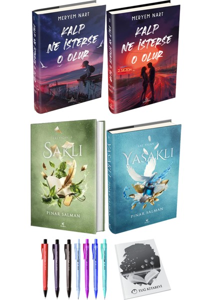 Lal Figan Saklı Yasaklı 2li Set (Ciltli) ve Kalp Ne Isterse O Olur 2li Set (Ciltli)