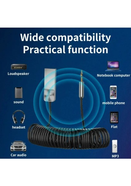 Universal Telefonlara Bluetooth 5.0 Receiver USB Aux Wireless Araç Kiti Telefon Müzik Dinleme modelleri