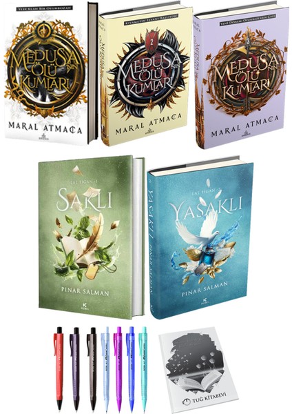 Lal Figan Saklı Yasaklı 2li Set (Ciltli) ve Medusanın Ölü Kumları 3lü Set (Ciltli)