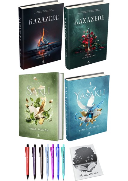 Lal Figan Saklı Yasaklı 2li Set (Ciltli) ve Kazazede 2li Set (Ciltli)