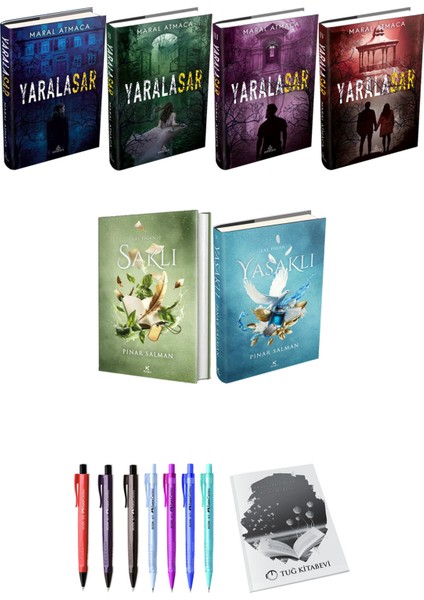 Lal Figan Saklı Yasaklı 2li Set (Ciltli) ve Yaralasar 4lü Set (Ciltli)