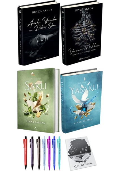 Lal Figan Saklı Yasaklı 2li Set (Ciltli) ve Açık Yaralar ve Dikiş Izleri