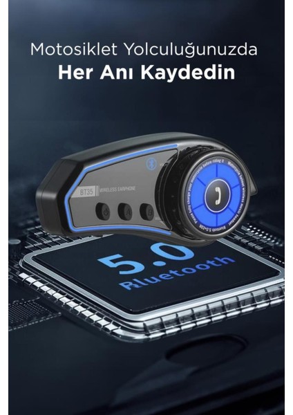 BT35 With Light Rgb Renkli Işıklı ve Yüksek Sesli Bluetooth Kask Intercom Motosiklet Interkom modelleri