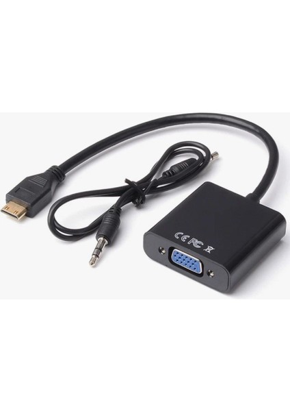 C-554 HDMI To VGA Ses Fullhd Dönüştürücü Çevirici Aparat Adaptör