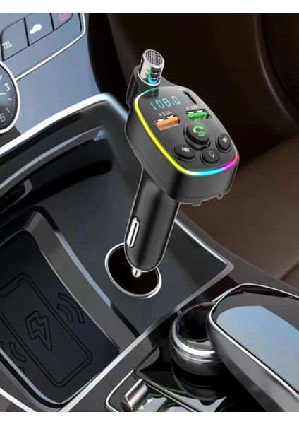 Bluetooth 5.0 Fm Transmitter Çift USB 3.1A Pd Hızlı Şarj Destekli Mikrofonlu Modülatör fiyatları