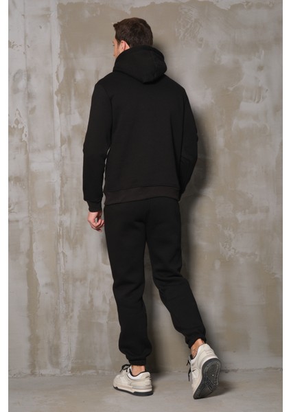 %100 Pamuk Kapüşonlu Sweatshirt ve Jogger Eşofman Takımı indirimleri