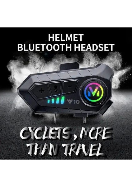 Kask Kulaklık Intercom Rgb Işıklı Motosiklet Y10 Otomotik Cevaplama fırsatları