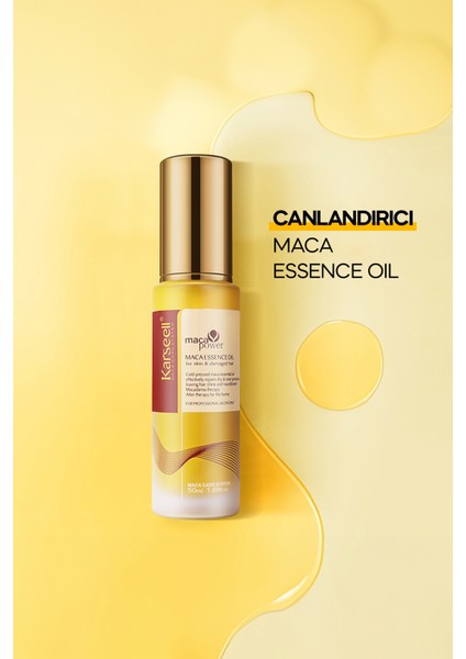 Argan Içerikli Saç Bakım Yağı 50 ml Maca Özü Saç Bakım Yağı