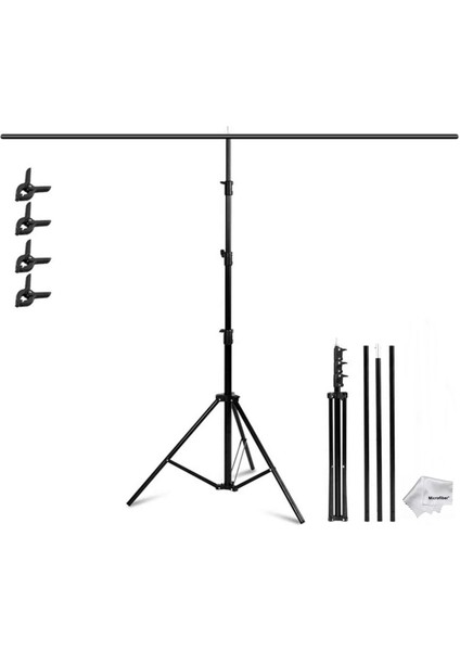 200*200CM T Stand Bar Fon Perde Pvc Background Backdrop Çekim Standı T-Shape