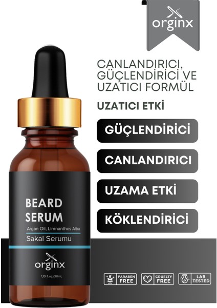 Dolgunlaştırıcı Canlandırıcı Sakal Serumu 30 ml