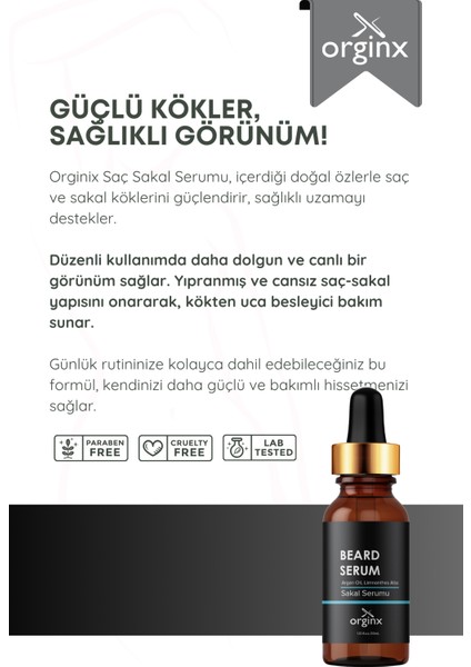 Dolgunlaştırıcı Canlandırıcı Sakal Serumu 30 ml