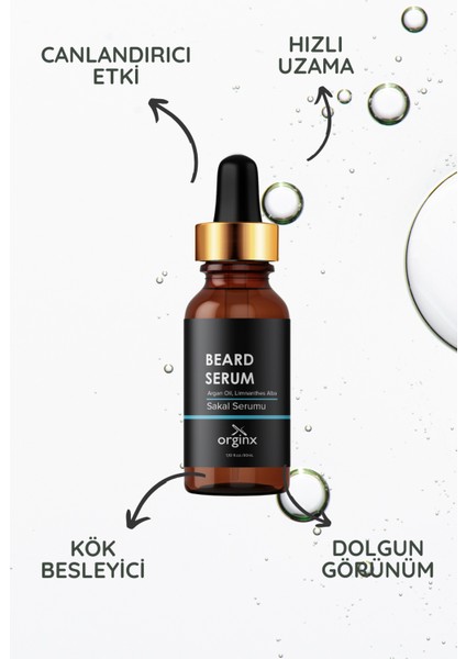 Dolgunlaştırıcı Canlandırıcı Sakal Serumu 30 ml