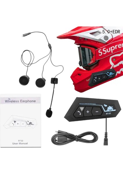 DYNEGOBT22 Kask Kulaklık Intercom Motosiklet Kulaklık