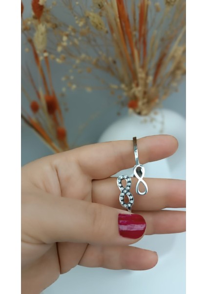 Kararma Yapmaz Zirkon Taşlı Silver Sonsuzluk Figürlü Bileklik modelleri