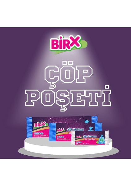 Çöp Poşeti Mini Boy 40x47 cm 8'li Paket Çöp Torbası (Küçük Boy)