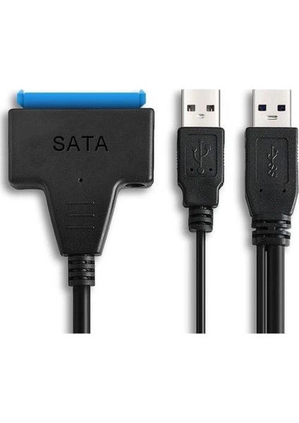 USB 3.0 To Sata 2.5" 3.5" HDD KABLO12V Power Adaptörlü