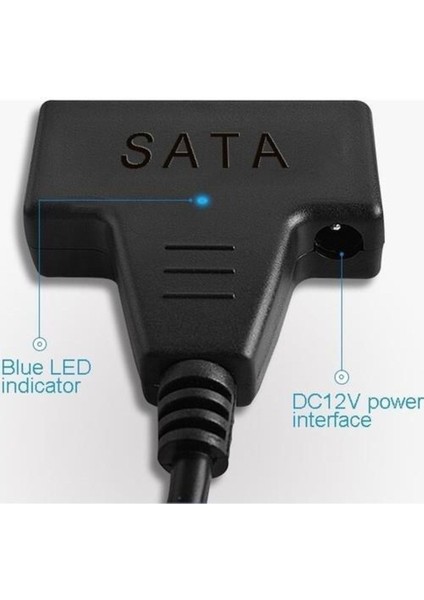 USB 3.0 To Sata 2.5" 3.5" HDD KABLO12V Power Adaptörlü
