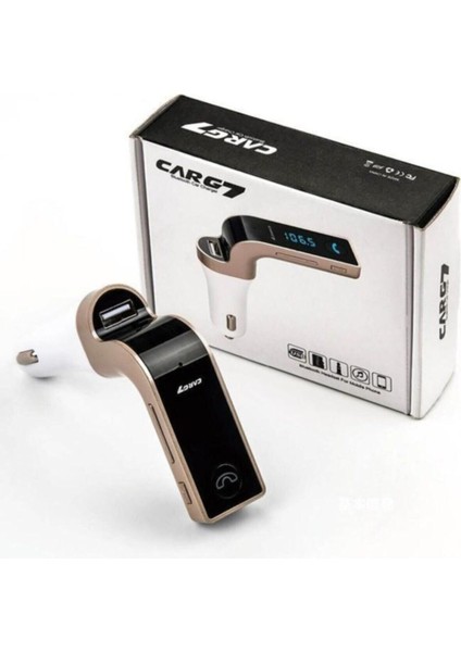 Micro Sd USB Girişli Aux Fm Transmitter Bluetooth Araç Kiti Uyumlu