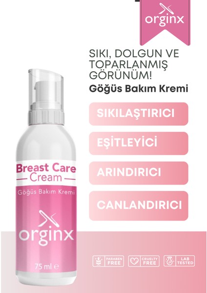 Göğüs Diklendirici & Dolgunlaştırıcı Sıkılaştırıcı Göğüs Bakım Kremi 75 ml